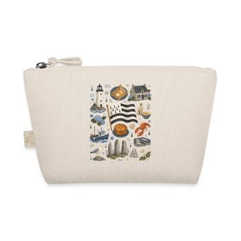 Brittany | Coast, Lighthouse & Seasickness - Organic Pouch - nature - Front
