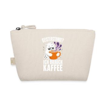 Geisterstunde? Ich brauch Kaffee – Halloween - Bio-Täschchen - Natur - Vorne