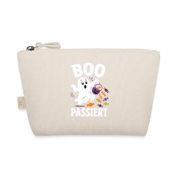Boo Happens – Halloween Ghost with Candy - Organic Pouch - nature - Front