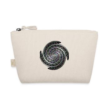 Neon Spiral Color Swirl - Organic Pouch - nature - Front