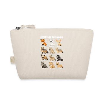 Foxes of the World Wildlife Diagram Red Arctic Fox - Organic Pouch - nature - Front