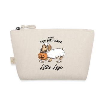 Dachshund Ghost Halloween Trick or Treat - Organic Pouch - nature - Front