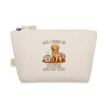 All I Need Is Coffee and My Dog - Organic Pouch - nature - Front