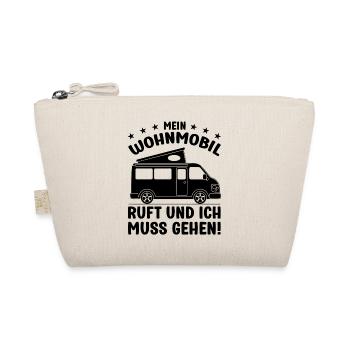 Mein Wohnmobil ruft und ich muss gehen Camping - Bio-Täschchen - Natur - Vorne
