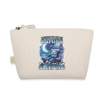 Gaming Wochenende Schlummer Sloth - Bio-Täschchen - Natur - Vorne