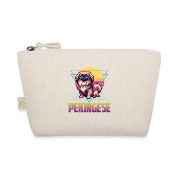 Pekingese - Peke Dog Mom Dad Lap Dog Lion Dog - Organic Pouch - nature - Front