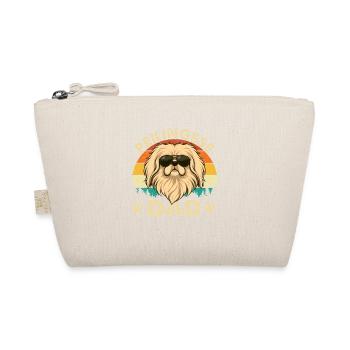 Pekingeser Vater – Pekehund Vater Besitzer Schoßlöwenhund - Bio-Täschchen - Natur - Vorne
