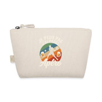 Je Peux Pas J'ai Padel et Apéro Humour - Trousse biologique - nature - Devant