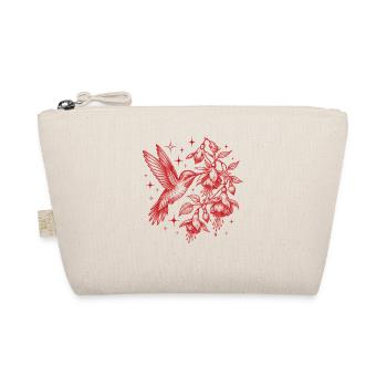 Hummingbird Flowers Bird Watcher - Organic Pouch - nature - Front