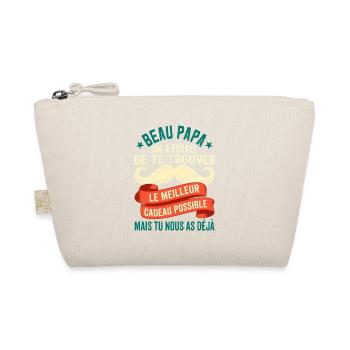 Cadeau Humour Beau Papa Rétro - Trousse biologique - nature - Devant