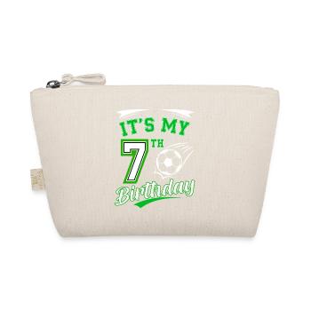 Its My 7th Birthday Soccer Boys 7 Years Birthday 7 - Organic Pouch - nature - Front