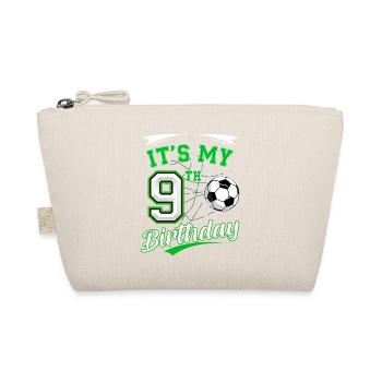 Its My 9th Birthday Soccer Boys 9 Years Birthday 9 - Organic Pouch - nature - Front