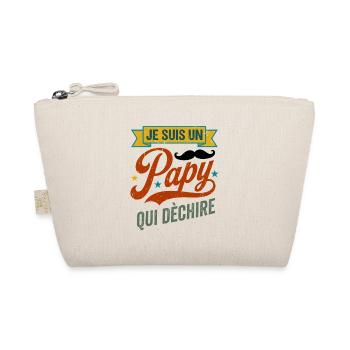 Papy Qui Déchire Humour Cadeau Rétro - Trousse biologique - nature - Devant
