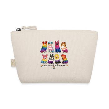 Pride Herding Dogs | You Are All Safe With Me - Organic Pouch - nature - Front