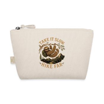 Take It Slow Hike Far Sloth - Organic Pouch - nature - Front
