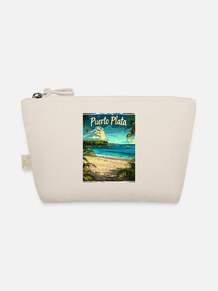 Exotischer Strand Puerto Plata Karibik Landschaft - Bio-Täschchen - Natur