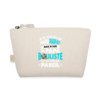 Papa Bouliste Parfait Pétanque Humour - Trousse biologique - nature - Devant