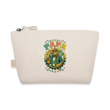 Future Dad 2026 Retro DIY Bear - Organic Pouch - nature - Front