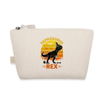 Papasaurus Rex Dinosaur Father's Day - Organic Pouch - nature - Front