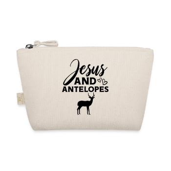 Antelope Jesus Christian Faith - Organic Pouch - nature - Front