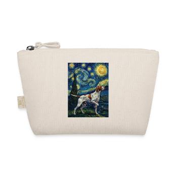 English Pointer Starry Night - Dog Dad Bird Dog - Organic Pouch - nature - Front