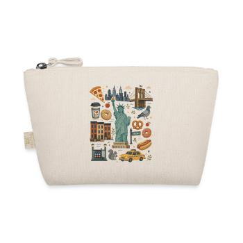 New York | Skyline, Taxi & City Love - Organic Pouch - nature - Front