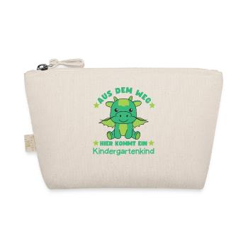 Aus Dem Weg Hier Kommt Ein Kindergartenkind Drache - Bio-Täschchen - Natur - Vorne