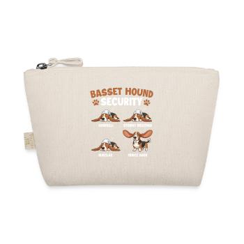 Basset Hound Security - Funny Dog Mom Dog Dad - Organic Pouch - nature - Front