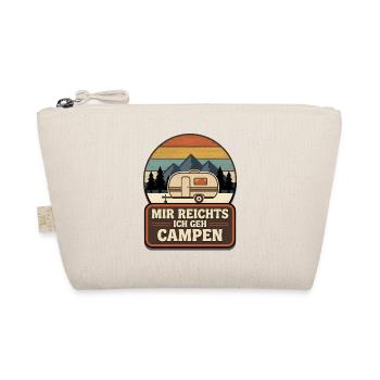 Mir reichts ich gehe Campen lustige Camping Spruch - Bio-Täschchen - Natur - Vorne