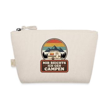 Mir reichts ich gehe Campen lustige Camping Spruch - Bio-Täschchen - Natur - Vorne