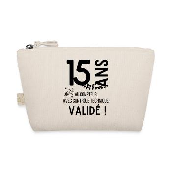 15 ans validé au controle technique anniversaire - Trousse biologique - nature - Devant