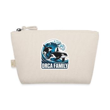 Orca Family Family Killer Whale Ocean Sea Whales - Organic Pouch - nature - Front