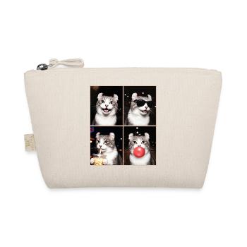 Katzen American Curl Katze - Bio-Täschchen - Natur - Vorne