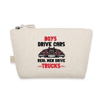 Real Men Trucks - Organic Pouch - nature - Front