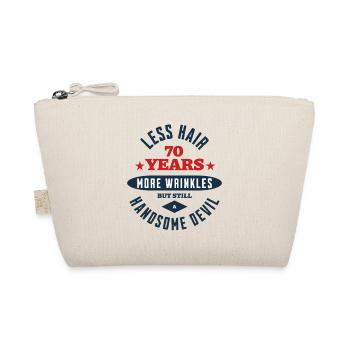70th Birthday Devil - Organic Pouch - nature - Front
