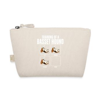 Basset Hound Dog Breed Training Humor - Organic Pouch - nature - Front