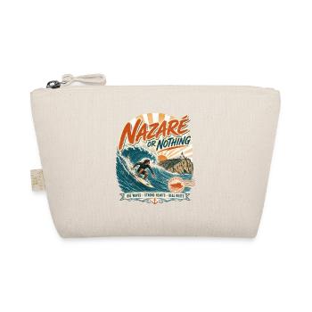 Nazaré Surfen - Bio-Täschchen - Natur - Vorne