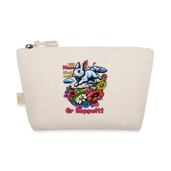 Der Hase läuft nicht. Er hoppelt! - Bio-Täschchen - Natur - Vorne
