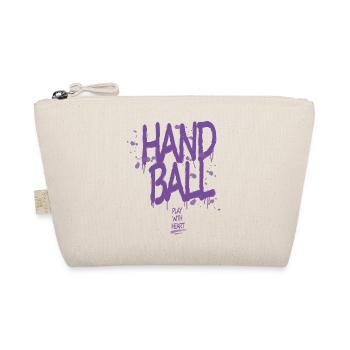 Handball Graffiti with Heart - Organic Pouch - nature - Front