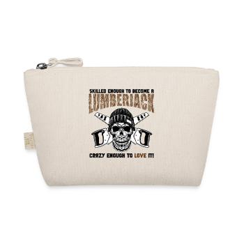 Lumberjack Skull Saws - Organic Pouch - nature - Front