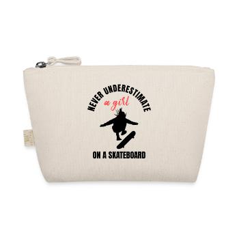 Skater Girl Power - Organic Pouch - nature - Front