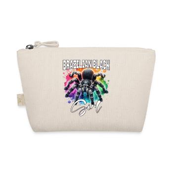 Black Tarantula Girl - Organic Pouch - nature - Front