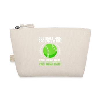 Maman du softball - Trousse biologique - nature - Devant