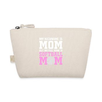 Softball Mom Softball Mom - Organic Pouch - nature - Front