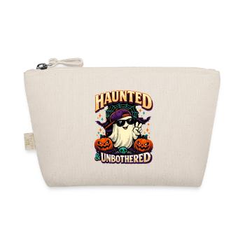Haunted & Unbothered Cool Ghost Geist Halloween - Organic Pouch - nature - Front