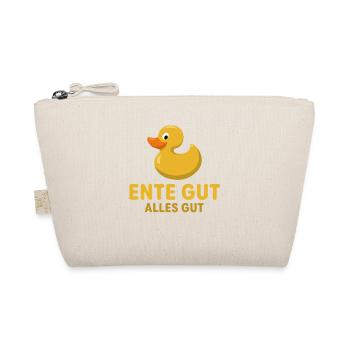 Ente Gut Alles Gut | Gummiente | Spruch - Bio-Täschchen - Natur - Vorne