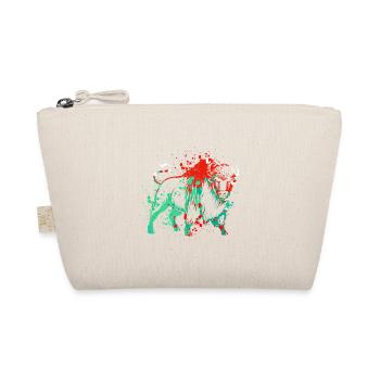 Bison Splash Art - Organic Pouch - nature - Front