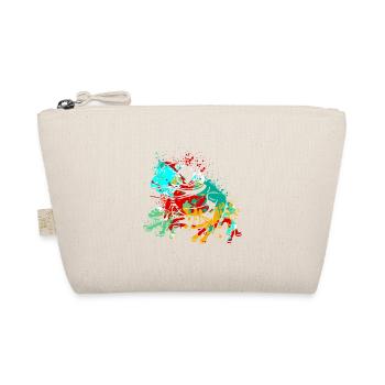Frog Splash Art - Organic Pouch - nature - Front