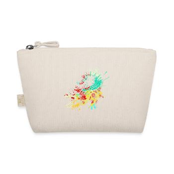 Splash Art Wild Crocodile - Organic Pouch - nature - Front