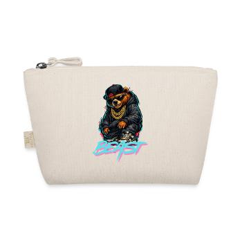 Grizzly Bear Beast Graffiti Portrait - Organic Pouch - nature - Front